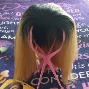 Stylish Black and Blonde Ombre Wig